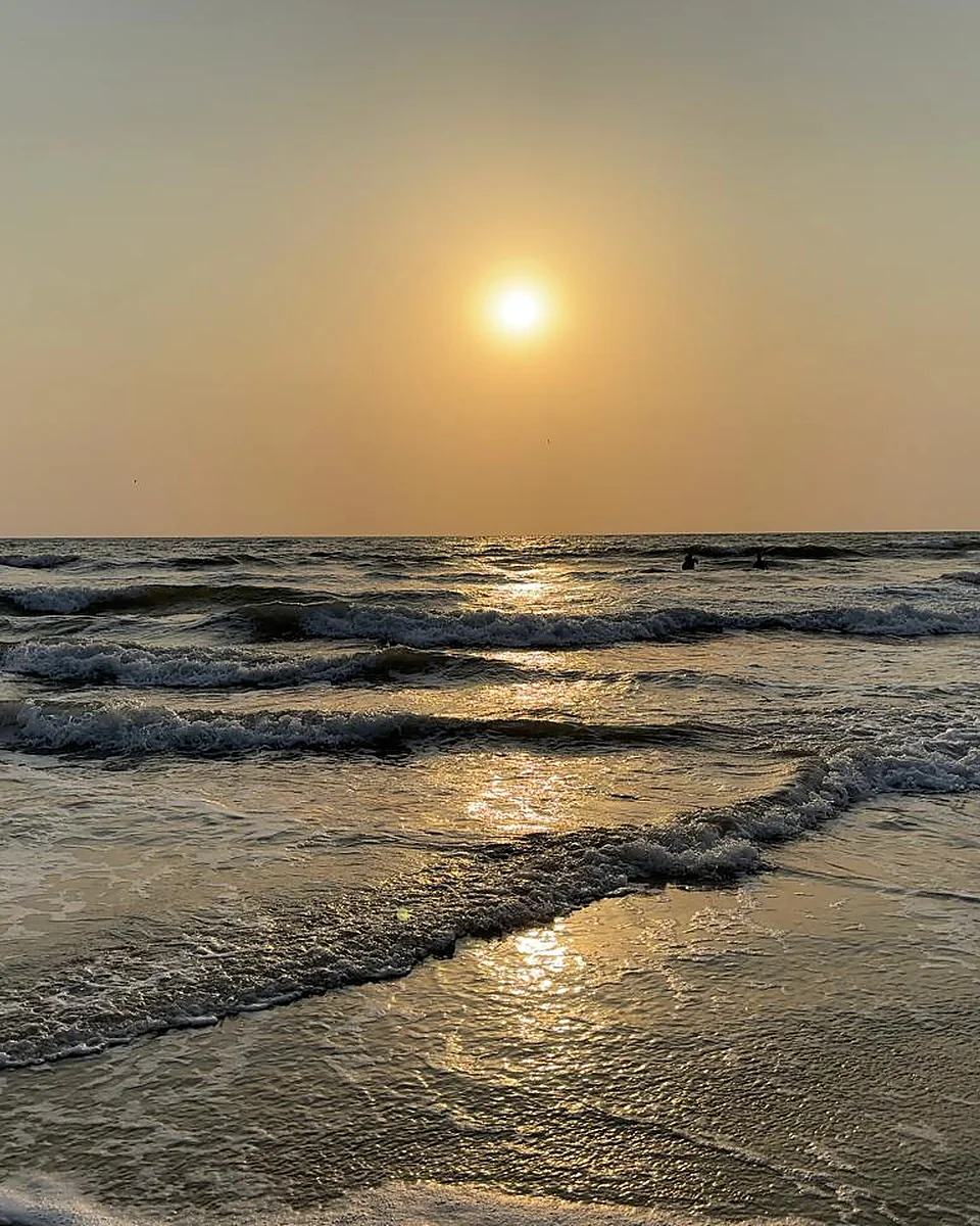 A palm-lined waterside landscape reflected in Goa; Goa Coast & Local Culture is customizable